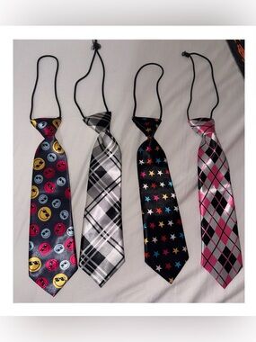 Set of 4 Satin Ties